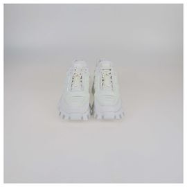 Prada Black Mesh and Rubber Cloudbust Thunder Low Top Sneakers Black
