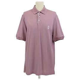 Polo de algodão rosa antigo com mangas curtas Brunello Cucinelli Outro
