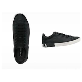 Dolce & Gabbana-Authentic Dolce & Gabbana Portofino Sneakers-Black