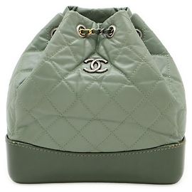 CHANEL Gabrielle de Chanel Small Backpack Khaki