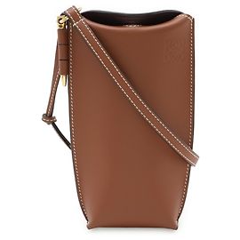 Bolsa de Ombro Anagram Gate da Loewe Marrom