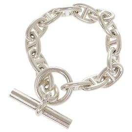 Hermès Pulseira Charm Chaine d'Ancre MM Hermes Prata