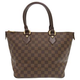 Bolsa Tote Damier Saleya PM da Louis Vuitton Marrom