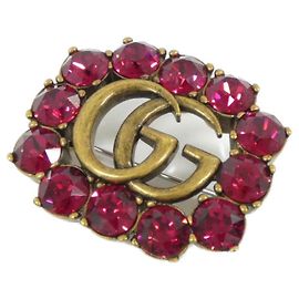 Rote Brosche Gucci 504857 J1D50 Rot