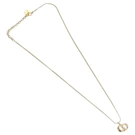 CD Anhänger Halskette Christian Dior Metall Golden