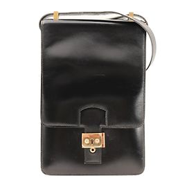 Hermès Bolsa de Ombro Depeche Hermes Courchevel Preto
