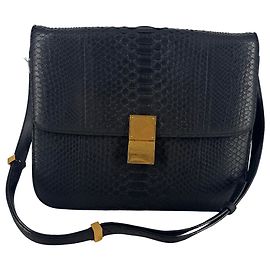 Céline Celine Classic Box Bag Piton Nero