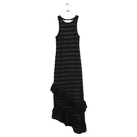 Autre Marque Vestido de algodón negro Negro