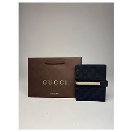Vintage Gucci Monogram Organizer Black Black