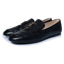 Tod's, T timeless Slipper in Schwarz Schwarz