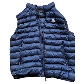 Moncler Gui Down Vest Dark Blue Size M Dark blue