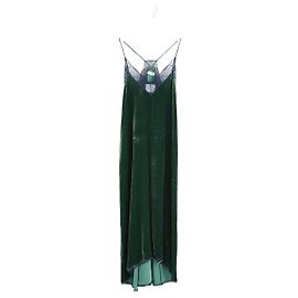Zadig & Voltaire Grünes Samtkleid Grün