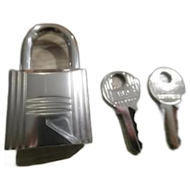 Catenaccio medio Hermès di 2,5 cm di altezza in acciaio argentato palladiato nuovo con scatola Silver hardware
