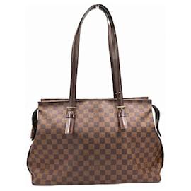 Louis Vuitton-Louis Vuitton Chelsea Damier Shoulder Bag-Brown
