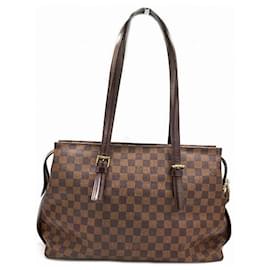 Louis Vuitton-Louis Vuitton Chelsea Damier Shoulder Bag-Brown