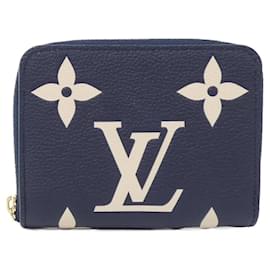Louis Vuitton-Louis Vuitton Zippy Coin Purse Monogram Empreinte Coin Purse-Blue,Other