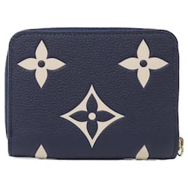 Louis Vuitton-Louis Vuitton Zippy Coin Purse Monogram Empreinte Coin Purse-Blue,Other