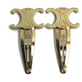 Céline Accessorio per capelli Celine Triomphe - Clip per capelli D'oro