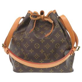 Borsa a Spalla Petit Noé Monogram Louis Vuitton Marrone