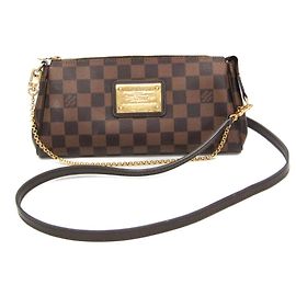 Bolsa Louis Vuitton Damier Eva N55213 Marrom Damier ebene