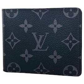 Louis Vuitton Monogram Eclipse Slender Wallet Black