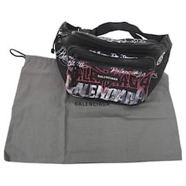 Balenciaga-Cinto Explorer Balenciaga em Preto-Preto