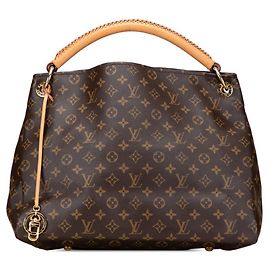 Louis Vuitton Monogram Artsy MM Tote Bag Brown