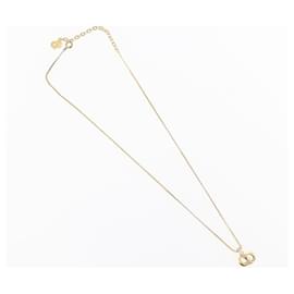 Christian Dior CD Logo Halskette Metall Golden
