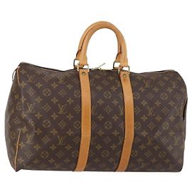 Louis Vuitton Keepall Monogram Canvas 45 Marrom