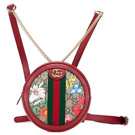Zaino Gucci GG Flora Ophidia Rosso Multicolore Beige