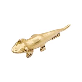 Autre Marque Brosche, "Eidechse", Gelbgold. Andere