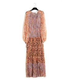 Vestido Largo Zimmermann T1 FR38 Boteh de Seda Muslín Maxi UK10 US8 Pristine Multicolor