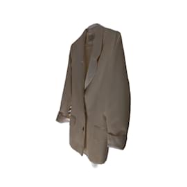 Autre Marque Thomas Starzewski Beige Wool Crepe Jacket Beige