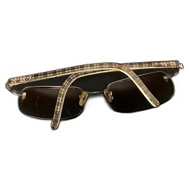 Occhiali da sole Burberry Nova Check rettangolari Altro