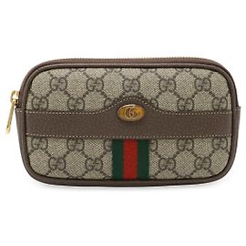 Gucci Ophidia GG Supreme Gürteltasche Rot Beige Grün Dunkelbraun