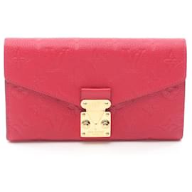 Louis Vuitton-Carteira Metis Empreinte Longa da Louis Vuitton-Vermelho,Outro