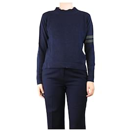 Autre Marque Marineblauer Rollkragenpullover - Größe S Marineblau