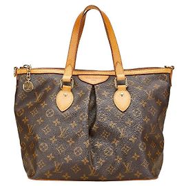 Louis Vuitton Palermo PM Monogram Handbag Brown