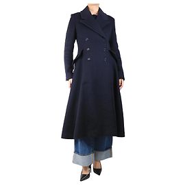 Gabriela Hearst Navy blue double-breasted cashmere coat - size UK 10 Blue