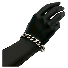 GUCCI Men's Silver 925 Charm Bracelet Silvery
