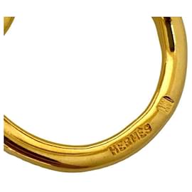 Hermès-Anneau de foulard Jumbo Hermès en or-Doré