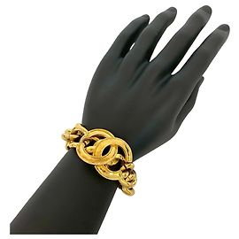 Pulsera de Cadena Vintage Coco Mark de Chanel Dorado