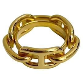 Hermès-Anneau de foulard Chaine d'Ancre Lucade d'Hermès-Doré