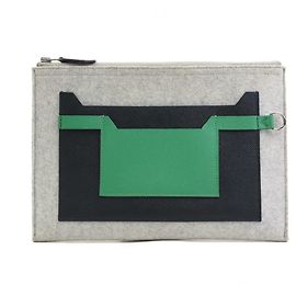Sac à main Hermès Toudeau Marron Noir Vert