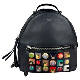 Fendi By the Way Backpack Black Multiple colors