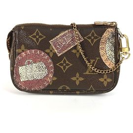 Louis Vuitton Monogram Mini Pochette Accessoires Brown Monogram