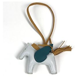 Hermès Charm de bolsa Hermes Pegasus PM Azul Bege