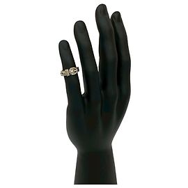 Hermès Hermes Santur Silver 925 Band Ring Silvery
