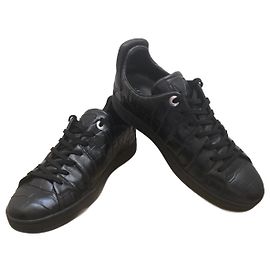 Louis Vuitton Frontrow Sneaker Black Crocodile Leather Black
