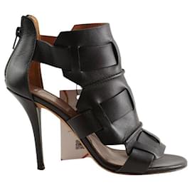 Givenchy Black leather heels Black